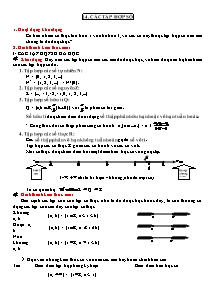 Giáo án Đại số Lớp 10 - Chương 1: Mệnh đề. Tập hợp - Bài 4: Các tập hợp số