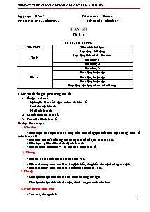 Giáo án Đại số Lớp 10 - Chương 2: Hàm số bậc nhất, bậc hai - Bài 1: Hàm số - Trường THPT Chuyên Nguyễn Đình Chiểu