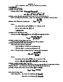 Tài liệu dạy thêm Hình học Lớp 12 - Chương III: Phương pháp tọa độ trong không gian - Bài 5: Phương pháp tọa độ trong mặt phẳng