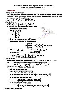 Tài liệu dạy thêm Hình học Lớp 12 - Chương III: Phương pháp tọa độ trong không gian - Bài 1: Tọa độ trong không gian