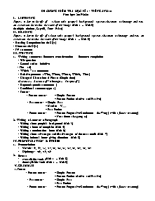Đề cương kiểm tra học kì 1 môn Tiếng Anh Lớp 10 - Năm học 2019-2020 - Trường THPT Đức Trọng