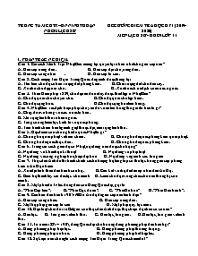 Đề cương kiểm tra học kỳ I môn Lịch sử Lớp 11 - Năm học 2019-2020 - Trung tâm GDTX-HN Ninh Thuận