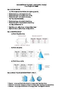 Đề cương ôn tập học kì 1 môn Công nghệ 8 - Năm học 2019-2020 - Trường THCS Chánh Phú Hòa