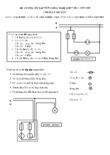 Đề cương ôn tập học kì 1 môn Công nghệ Lớp 9 - Năm học 2019-2020 - Trường THCS Tân Bình