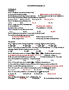 Đề cương ôn tập học kì 1 môn Hóa học Lớp 10 - Năm học 2019-2020 - Trường THPT Uông Bí (Có đáp án)