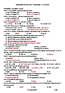 Đề cương ôn tập học kì I môn Hóa học Lớp 11 - Năm học 2019-2020 - Trường THPT Uông Bí (Có đáp án)
