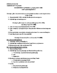 Đề cương ôn tập học kì I môn Lịch sử Khối 12 - Năm học 2019-2020 - Trường THPT Việt Đức