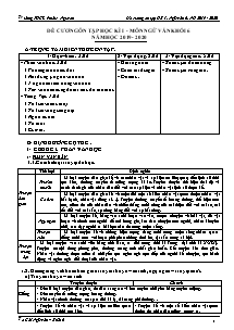Đề cương ôn tập học kì I môn Ngữ văn Lớp 6 - Năm học 2019-2020 - Trường THCS Phước Nguyên