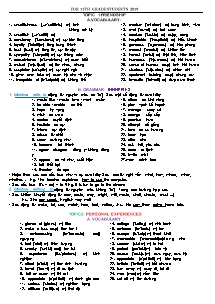 Đề cương ôn tập học kì I môn Tiếng Anh Lớp 11 - Năm học 2019-2020 - Trường THPT Tân Lang
