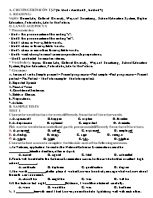 Đề cương ôn tập học kì I môn Tiếng Anh Lớp 12 - Năm học 2018-2019 - Trường THPT Đắk Song
