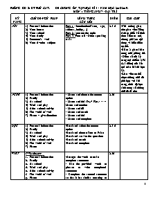 Đề cương ôn tập học kì I môn Tiếng Anh Lớp 7 (Đại trà) - Năm học 2018-2019 - Phòng GD&ĐT Phù Cát