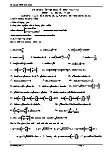 Đề cương ôn tập học kì I môn Toán Lớp 11 - Năm học 2018-2019 - Trường THPT Đắk Song
