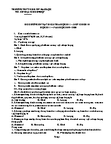 Đề cương ôn tập kiểm tra học kì I môn Giáo dục công dân Lớp 10 - Năm học 2019-2020 - Trường THPT Chuyên Bảo Lộc