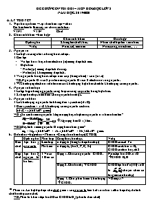 Đề cương ôn thi học kì I môn Hóa học Lớp 8 - Năm học 2019-2020 - Trường THCS Chánh Phú Hòa