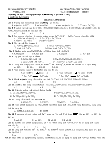 Đề cương ôn thi học kỳ I môn Hóa học Lớp 11 - Năm học 2019-2020 - Trường THPT Bùi Thị Xuân