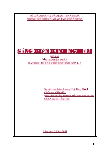 Sáng kiến kinh nghiệm Một số biện pháp dạy học từ láy cho học sinh lớp 4 - 5