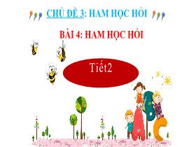 Bài giảng Đạo đức 3 - Chủ đề 3: Ham học hỏi - Bài 4: Ham học hỏi (Tiết 2) - Trần Thị Long