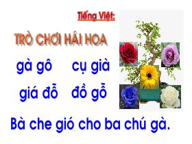 Bài giảng Tiếng Việt 1 - Bài 18: Gh, gh, Nh, nh - Trần Thị Tú Uyên