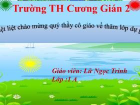 Bài giảng Tiếng Việt 1 - Bài 23: Ua, ưa - Lữ Ngọc Trinh