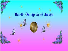 Bài giảng Tiếng Việt 1 - Bài 40: Ôn tập và kể chuyện - Trần Thị Tú Uyên