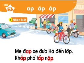 Bài giảng Tiếng Việt 1 - Bài 53: Ap, ăp, âp - Trần Thị Tú Uyên
