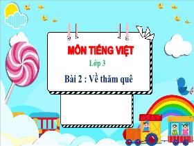 Bài giảng Tiếng Việt 3 - Bài 2: Về thăm quê - Năm học 2023-2024 - Hà Thị Hiên