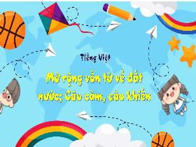 Bài giảng Tiếng Việt 3 - Bài 20: Mở rộng vốn từ về đất nước. Câu cảm, câu khiến - Lường Thị Nghĩa