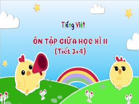 Bài giảng Tiếng Việt 3 - Ôn tập giữa học kì II (Tiết 3+4) - Lường Thị Nghĩa