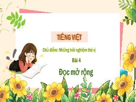 Bài giảng Tiếng Việt Lớp 3 - Bài 4: Đọc mở rộng - Lường Thị Nghĩa