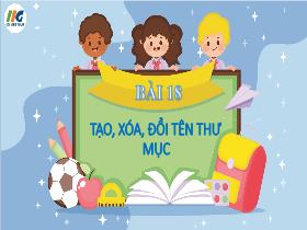 Bài giảng Tin học 4 - Bài 18: Tạo, xóa, đổi tên thư mục - Trần Thị Long