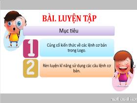 Bài giảng Tin học 4 - Bài 4: Luyện tập (Trang 94) - Trần Thị Long