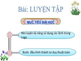 Bài giảng Tin học 5 - Bài: Luyện tập - Trần Thị Long