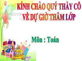 Bài giảng Toán 1 - Bài 27: Bảng trừ trong phạm vi 5 - Trần Thị Tú Uyên