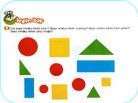 Bài giảng Toán 1 - Bài: Hình vuông, hình tròn, hình chữ nhật, hình tam giác (Tiết 2) - Trần Thị Tú Uyên