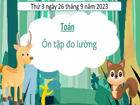 Bài giảng Toán 3 - Bài: Ôn tập đo lường - Năm học 2023-2024 - Hà Thị Hiên