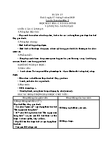 Kế hoạch bài dạy Âm nhạc 1+4 + Hoạt động trải nghiệm 5 - Tuần 27 - Năm học 2024-2025 - Nguyễn Thị Ngọc Anh