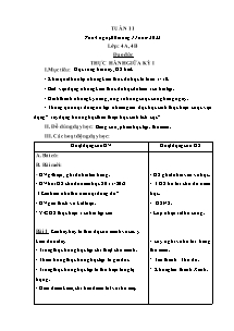 Kế hoạch bài dạy Đạo đức Lớp 4 - Tuần 11 - Năm học 2022-2023 - Trần Thị Hạnh