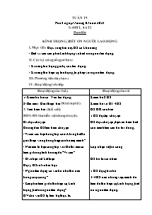 Kế hoạch bài dạy Đạo đức Lớp 4 - Tuần 19 - Năm học 2022-2023 - Trần Thị Hạnh