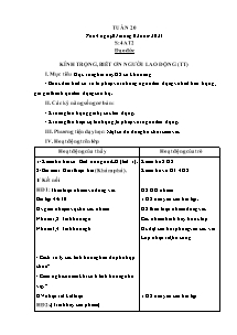 Kế hoạch bài dạy Đạo đức Lớp 4 - Tuần 20 - Năm học 2022-2023 - Trần Thị Hạnh