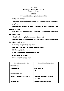Kế hoạch bài dạy Đạo đức Lớp 5 - Tuần 20 - Năm học 2022-2023 - Trần Thị Hạnh
