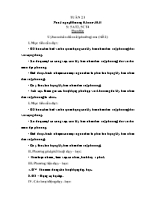 Kế hoạch bài dạy Đạo đức Lớp 5 - Tuần 21 - Năm học 2022-2023 - Trần Thị Hạnh