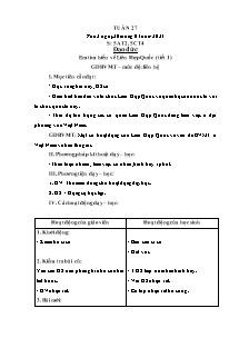 Kế hoạch bài dạy Đạo đức Lớp 5 - Tuần 27 - Năm học 2022-2023 - Trần Thị Hạnh