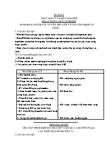 Kế hoạch bài dạy Lớp 3 - Tuần 21 - Năm học 2023-2024 - Lường Thị Nghĩa