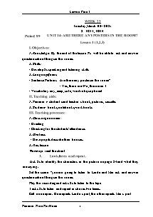Kế hoạch bài dạy Tiếng Anh Lớp 3 - Tuần 23 - Năm học 2020-2021 - Trần Thị Hạnh