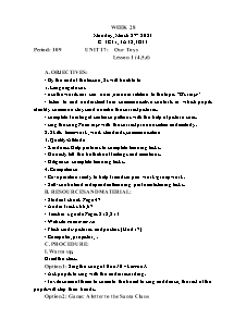 Kế hoạch bài dạy Tiếng Anh Lớp 3 - Tuần 28 - Năm học 2022-2023 - Trần Thị Hạnh