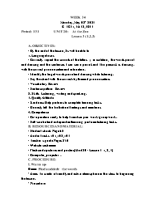 Kế hoạch bài dạy Tiếng Anh Lớp 3 - Tuần 34 - Năm học 2022-2023 - Trần Thị Hạnh