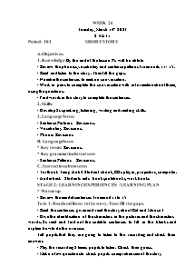 Kế hoạch bài dạy Tiếng Anh Lớp 4 - Tuần 26 - Năm học 2022-2023 - Trần Thị Hạnh
