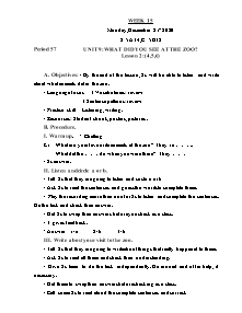 Kế hoạch bài dạy Tiếng Anh Lớp 5 - Tuần 15 - Năm học 2020-2021 - Trần Thị Hạnh