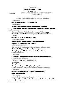 Kế hoạch bài dạy Tiếng Anh Lớp 5 - Tuần 16 - Năm học 2021-2022 - Trần Thị Hạnh