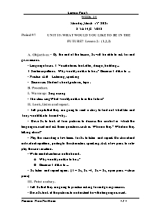 Kế hoạch bài dạy Tiếng Anh Lớp 5 - Tuần 25 - Năm học 2020-2021 - Trần Thị Hạnh
